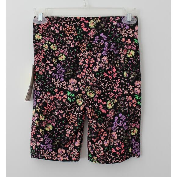 No Boundaries Womens Bike Shorts with Phone Pocket Black Floral Size XXS/XS NWT - Picture 2 of 3